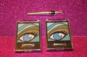 CITY COLOR 8 EYESHADOW PALETTE IN SMOKEY SEALED LOT OF 2 + GIFT - Picture 1 of 2
