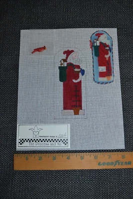 HP needlepoint canvas, Santa, Cardinal Claus #C164 by The Princess and Me - Image 1 of 4