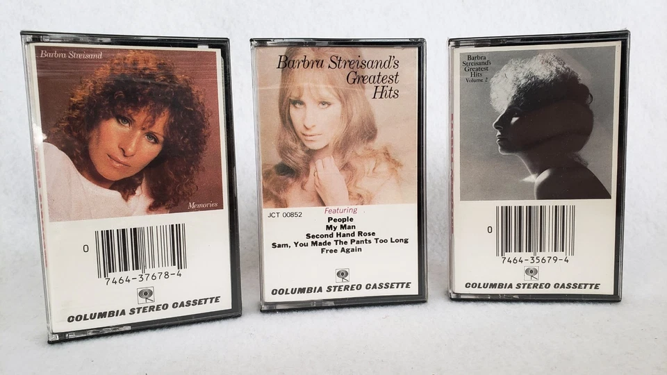 (x3) Barbara Streisand Cassettes: Memories, Greatest Hits 1 & 2 - ALL 3 SEALED - Image 1 of 4