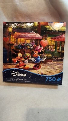 NUEVO Puzzle Mickey y Minnie 750 Piezas COMPLETO Disney Thomas Kinkade Foto 1 de 3