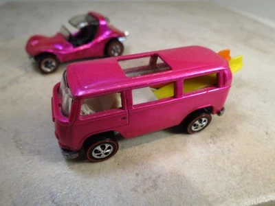 Restaurado Hot Wheels Redline - Bomba de playa de carga trasera - ¡Rosa intenso! ¡Envío gratis! Foto 1 de 4