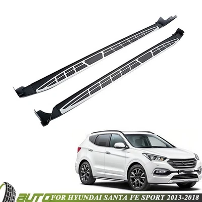Escalón lateral de puerta Nerf Bar estribo para Hyundai Santa Fe Sport 2013-2018 Foto 1 de 4