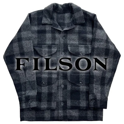 FILSON Mackinaw Cruiser Wool Jacket Black Check Japan M (43cm/50cm/59cm/70cm) - Image 1 of 4
