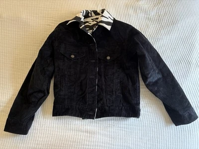 Levi’s Men’s Reversible Jacket Corduroy Zebra Print Black & White XS Extra Small - Image 1 of 4