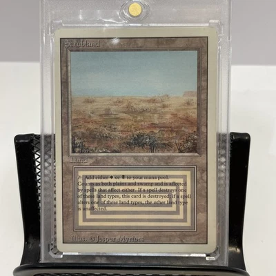 MTG Magic The Gathering revised Scrubland Dual Land LP/MP 1993 - Image 1 of 2