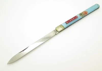 Vintage #656-B Mermaid Yasuo Imai Prototype Seki Japan Blue 5.62" Folding Knife - Image 1 of 4