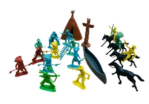 Vintage Spitefire Girl Cowboys & Indianer Sackleinen Tasche seltene Stücke Sammlung NOS - Bild 1 von 13