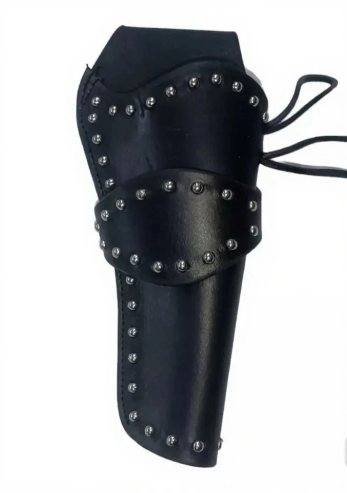 COWBOY WESTERN HOLSTER SINGLE ACTION GUN CASE TOOLED LEATHER RED REVOLVER - Image 1 of 3