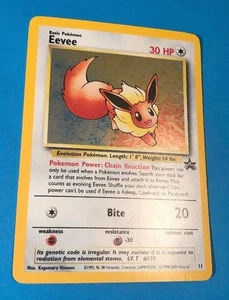 Eevee 2000 Pokemon Black Star Holo Promo #11 NM - Picture 1 of 2