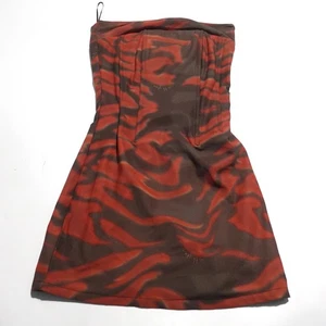 With Jean Chloe Corset Dress Womens Size XXS Brown Red Party Cocktail Dress - Picture 1 of 7