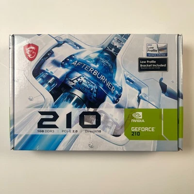 MSI NVIDIA Graphics Card GeForce 210 1GB DDR3 PCI-E 2.0 HDMI Low Profile - Image 1 of 4