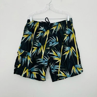 Pantalones Cortos Tropicales Paradise Collection Azul Y Verde Para Hombre Talla 2XL Foto 1 de 4