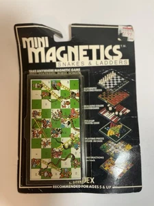 Fundex Mini Magnetics Serpientes y Escaleras Juego de Viaje De Colección 1987 SELLADO - Imagen 1 de 2