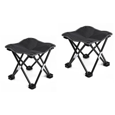 2 PCS Angelliege Faltbar Angelstühle Tragbarer Campinghocker Klapphocker - Bild 1 von 4