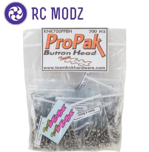 Team KNK Button Head Pro Pak Stainless Screw Kit (700) knk700PPBH - Image 1 of 1