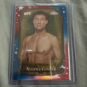 2025 Topps cromado UFC Shavkat Rakhmonov Allen y Ginter/88 #AAG-7 - Imagen 1 de 2