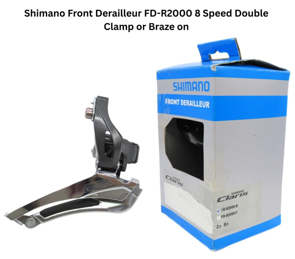 Shimano Front Derailleur FD-R2000 Claris 8 Speed Double Clamp Or Braze-On -H - Image 1 of 1