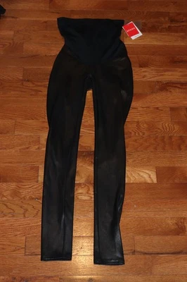 Новые с этикетками леггинсы Spanx Mama из искусственной кожи для беременных размер XS рекомендуемая розничная цена производителя 110 долл. США!!! - Изображение 1 из 4