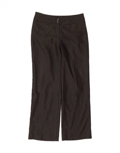 MONSOON Womens Casual Trousers UK 12 Medium W32 L31 Black Herringbone DQ84 - Picture 1 of 3