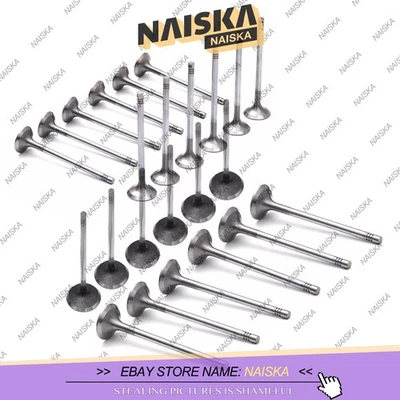 Juego de 24 válvulas de admisión y escape para Mercedes-Benz C250 C300 E280 2,5 3,0 L M272 Foto 1 de 4