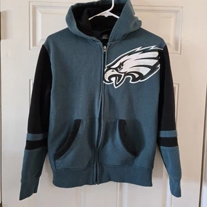NFL Team Apparel Philadelphia Eagles Youth Large (14/16) Full Zip Jacket Hoodie - Picture 1 of 4