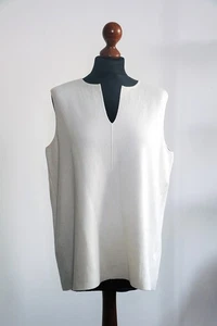 EXQUISITE STRICK TUNIKA von ESISTO, CHAMPAGNER CRÈME, mit Kaschmir, 38 40 L NEU! - Bild 1 von 7