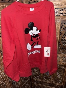 Walt Disney World roter Pullover neu mit Etikett Erwachsene XL Mickey Mouse stehende Parks - Bild 1 von 2