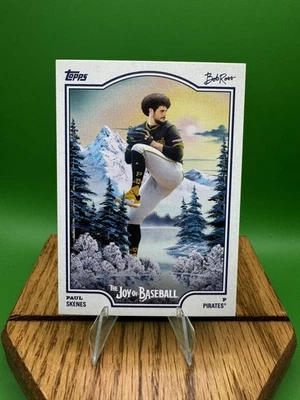 2025 Topps x Bob Ross 🔥 PAUL SKENES 🔥Felices errores 🔥Afro SSP #HM-9 Foto 1 de 4