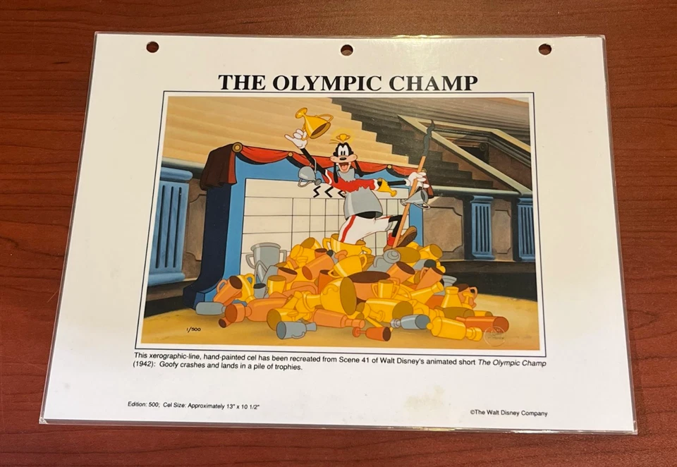 WALT DISNEY GOOFY EL CAMPEÓN OLÍMPICO LE CEL PROMO CARPETA PÁGINA Foto 1 de 1