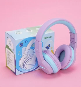 iClever Bluetooth Kids Headphones BTH12 Led Lights Limited Volume 85H Playtime - Picture 1 of 19