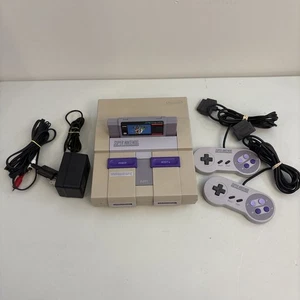 Super Nintendo Entertainment System (SNES Console) Mario World Bundle Lot #2 - Picture 1 of 13