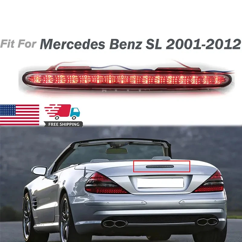 For 2003~12 Mercedes Benz R230 SL500 SL550 SL55 Third Brake Stop Light Assembly - Изображение 1 из 4
