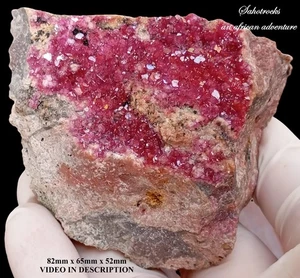 Cobaltoan calcite heterogenite and quartz - Mashamba West mine DRC Congo - Picture 1 of 12
