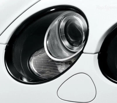 Black Headlight Trim Bezel Surrond Rim Cover For Bentley Continental GT GTC - Image 1 of 2