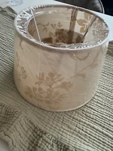 Lampenschirm ♥ rund ♥ ♥ beige mit Muster ♥ NEU - Bild 1 von 4