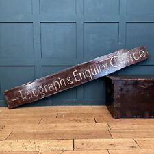 antique wooden shop sign / architectural antique / shop sign / telegraph sign 