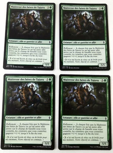 Mtg Magic: Playset (4x) Mistress of Beasts from Tajuru Battle Zendikar VF Exc - Picture 1 of 2