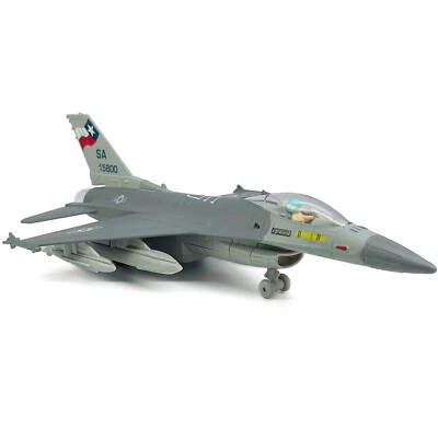 1:72 1985 F16 Fighter Jet Airplane Model Diecast Toy Plane for Boys Kids Grey - Image 1 of 4