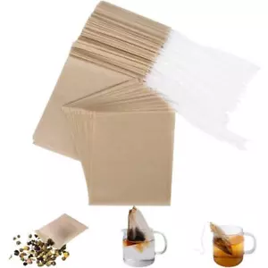 Ecofil Disposable Tea Filter Bags For Loose Tea Wood Pulp Material Biodegradable - Picture 1 of 7