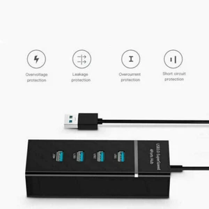 4-Port USB 3.0 Multi HUB Super Speed Splitter Expansion Desktop Laptop adapter  - Picture 1 of 8