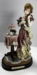 Schöne Montefiori Collection Vintage Frau und Blumen Figur Statue - Bild 1 von 14