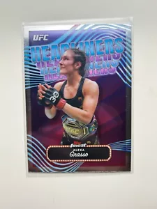 2024 Topps Finest UFC #HDL-12 Alexa Grasso Rifrattore Headliner (SB) - Foto 1 di 2