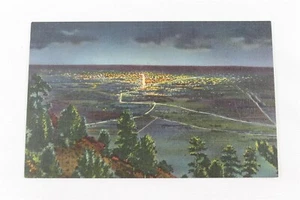 Postal de lino Lights of Denver from Lookout Mountain Denver Mountain Parks PC - Imagen 1 de 2