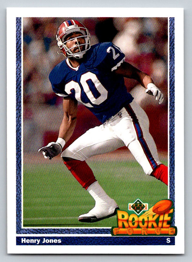 1991  Upper Deck #615 Henry Jones Rookie Card Buffalo Bills