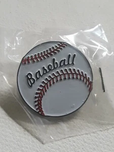 Baseball 1 Inch Round Lapel Pin New - Picture 1 of 3