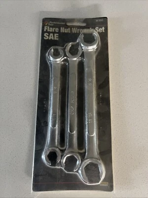 Juego de llaves de tuerca acampanada Performance Tool 3 piezas 3/8 7/16 1/2 9/16 5/8 11/16 Foto 1 de 4