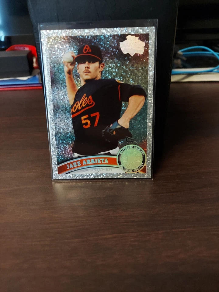 2011 Topps Platinum Diamond Anniversary Jake Arrieta #393.1 - Image 1 of 2