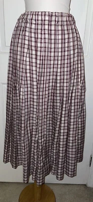 Vintage MARISA CHRISTINA WOMAN Ivory Pleated Midi Skirt - Image 1 of 4