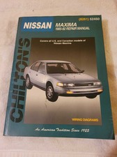 New listing
		chilton nissan maxima 85'-92' 52450 repair manual / sec.13