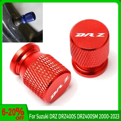 For Suzuki DRZ DRZ400S DRZ400SM 2000-2023 Wheel Tire Valve Air Port Cover Caps Foto 1 de 2
